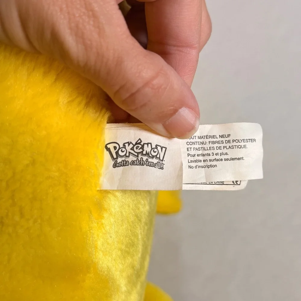 Vintage 1999 Pokemon Pikachu Plush 11